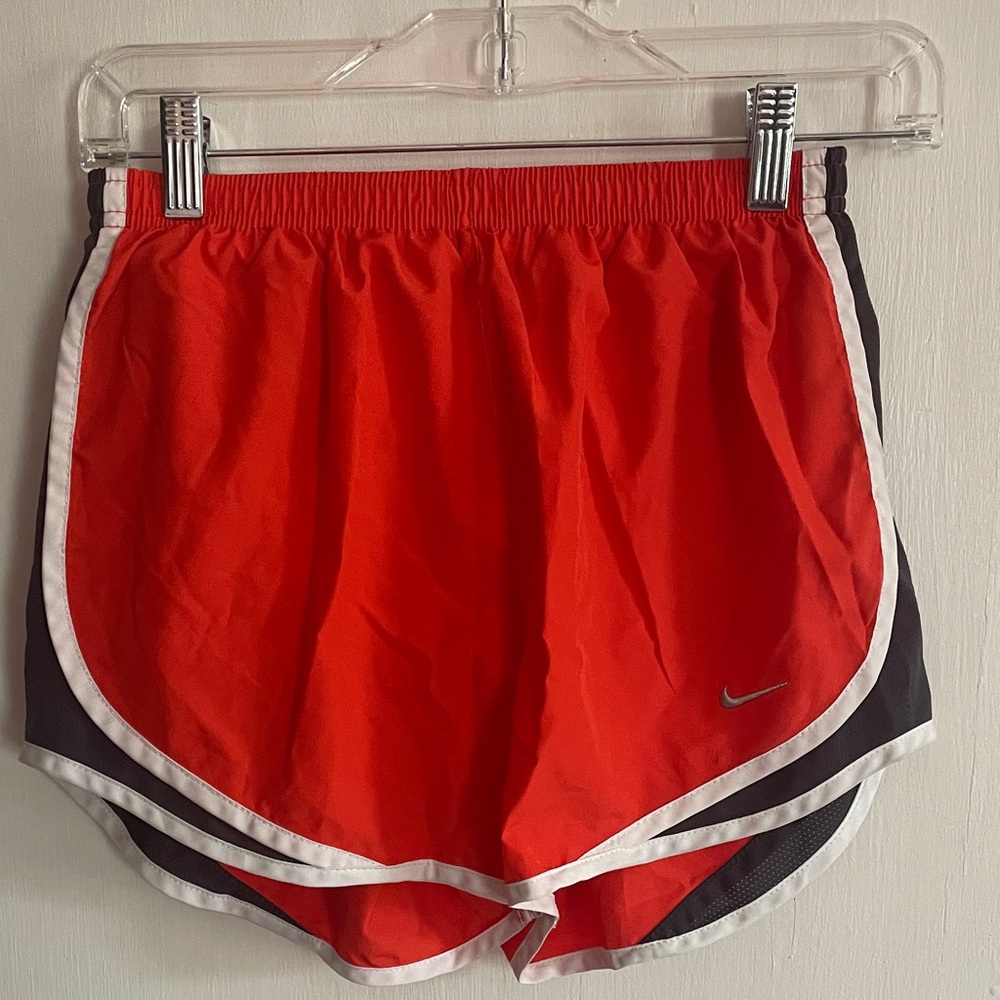 Nike Women's Athletic Red and Navy Shorts